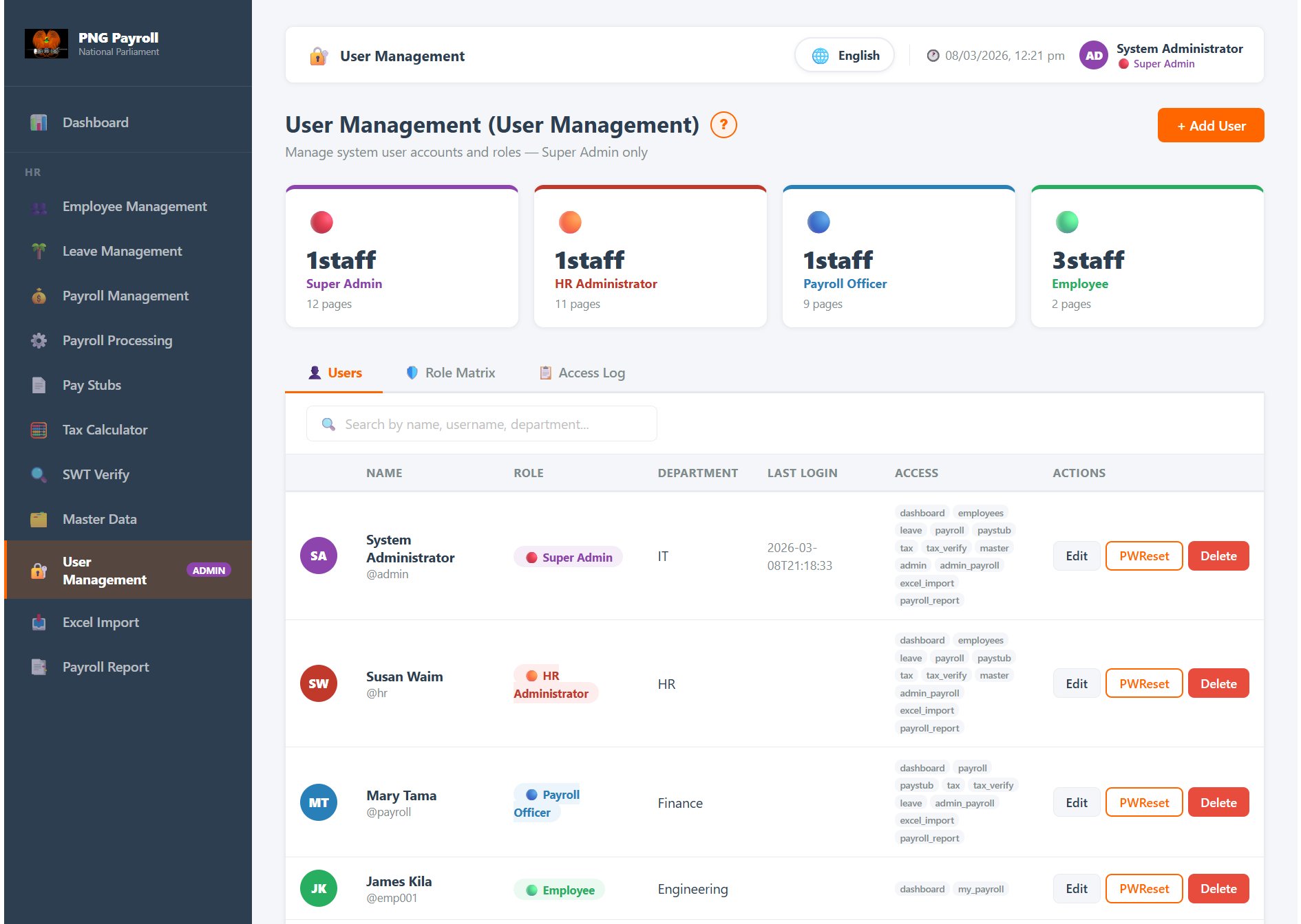 User Management